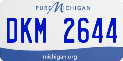 MI license plate DKM2644