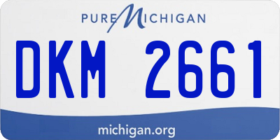 MI license plate DKM2661