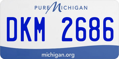 MI license plate DKM2686