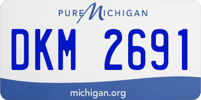 MI license plate DKM2691
