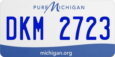 MI license plate DKM2723