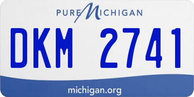 MI license plate DKM2741