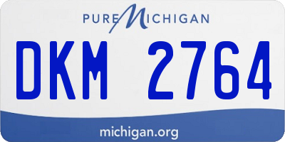MI license plate DKM2764