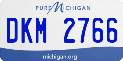 MI license plate DKM2766