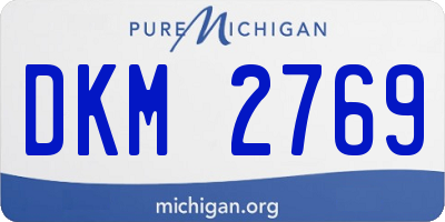 MI license plate DKM2769