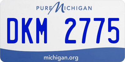 MI license plate DKM2775