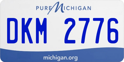 MI license plate DKM2776