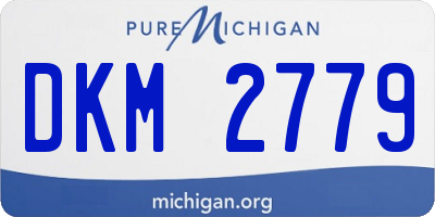 MI license plate DKM2779