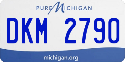 MI license plate DKM2790