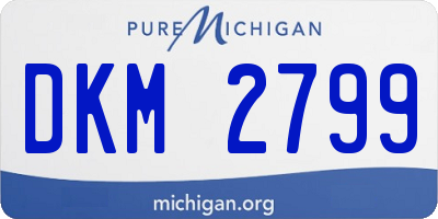 MI license plate DKM2799