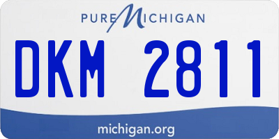 MI license plate DKM2811