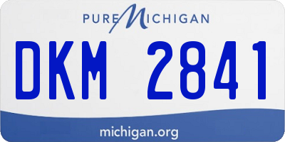 MI license plate DKM2841