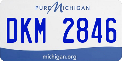 MI license plate DKM2846