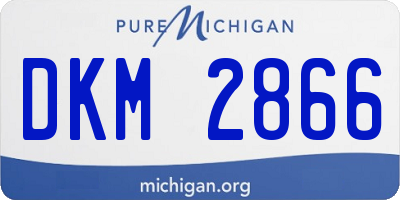 MI license plate DKM2866