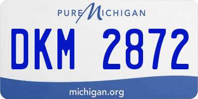 MI license plate DKM2872