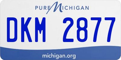 MI license plate DKM2877