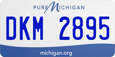 MI license plate DKM2895