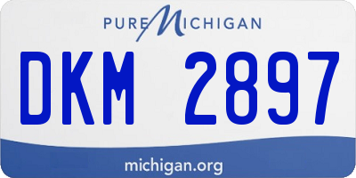 MI license plate DKM2897