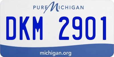 MI license plate DKM2901