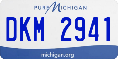 MI license plate DKM2941