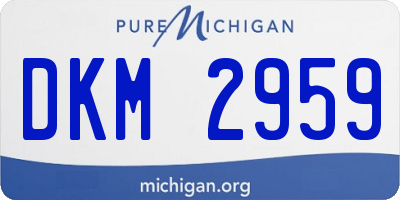 MI license plate DKM2959