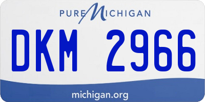MI license plate DKM2966