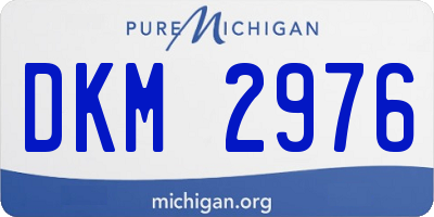 MI license plate DKM2976