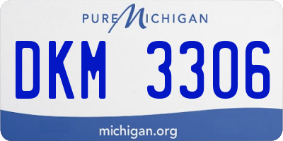 MI license plate DKM3306