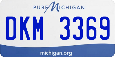 MI license plate DKM3369