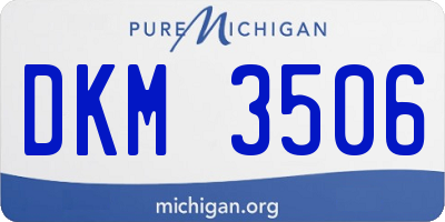 MI license plate DKM3506