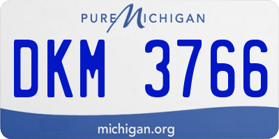 MI license plate DKM3766