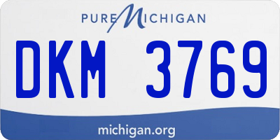 MI license plate DKM3769