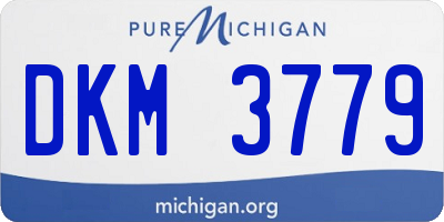 MI license plate DKM3779