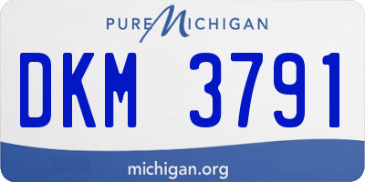 MI license plate DKM3791