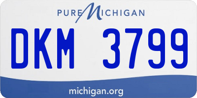 MI license plate DKM3799