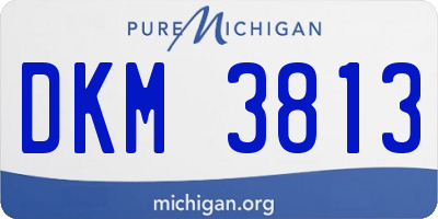 MI license plate DKM3813