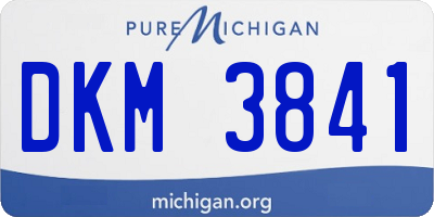 MI license plate DKM3841