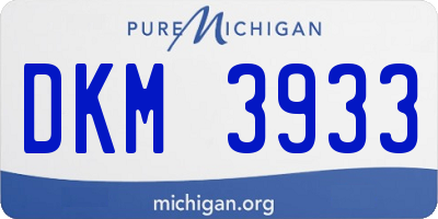 MI license plate DKM3933