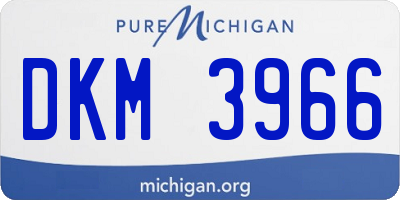 MI license plate DKM3966