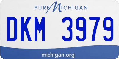 MI license plate DKM3979
