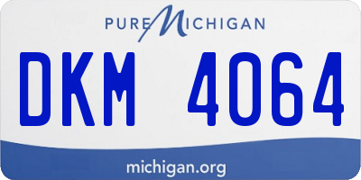 MI license plate DKM4064