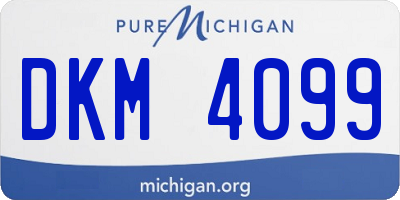 MI license plate DKM4099