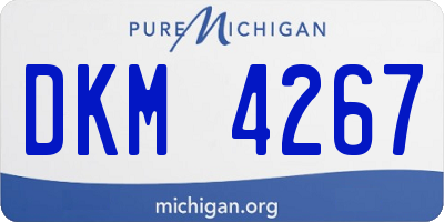 MI license plate DKM4267