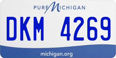 MI license plate DKM4269