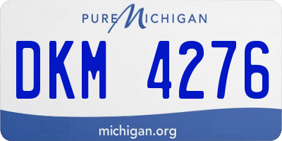 MI license plate DKM4276