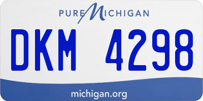 MI license plate DKM4298