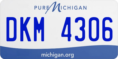 MI license plate DKM4306