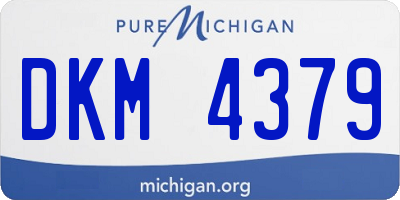 MI license plate DKM4379