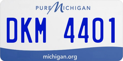 MI license plate DKM4401
