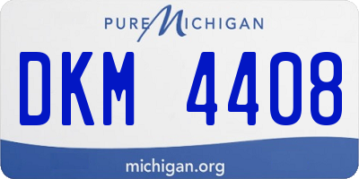 MI license plate DKM4408